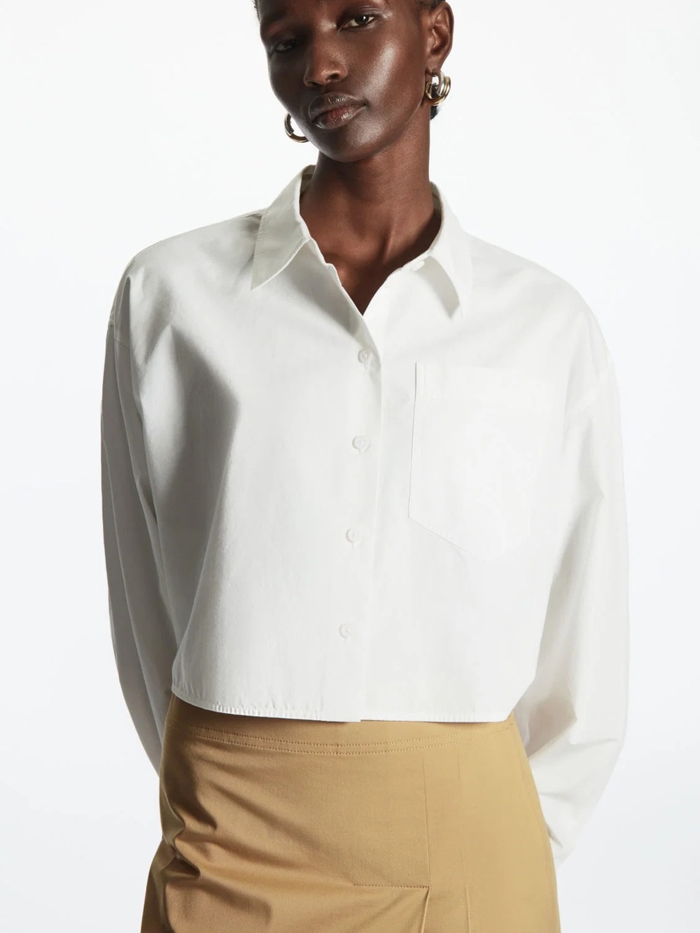 COS Cropped Poplin Shirt